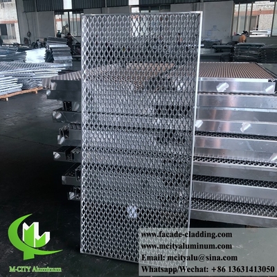 Metal Aluminium uitgebreid mesh architectonisch schermpaneel voor buitengevel