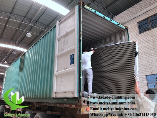 Metalen gevels ontwerp perforatie massief aluminium panelen fabriek in Foshan, China