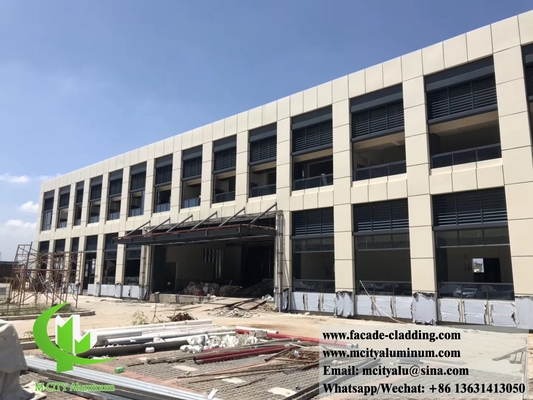 Metalen wandpanelen Solid aluminium bekleding PVDF gevelsysteem