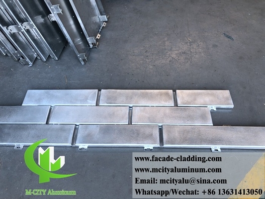 Imitatie van bakstenen metalen wandbekleding Aluminium panelen Voor wandbekleding Gevelversiering