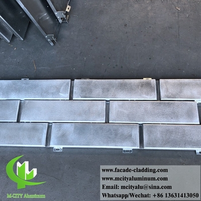 Imitatie van bakstenen metalen wandbekleding Aluminium panelen Voor wandbekleding Gevelversiering