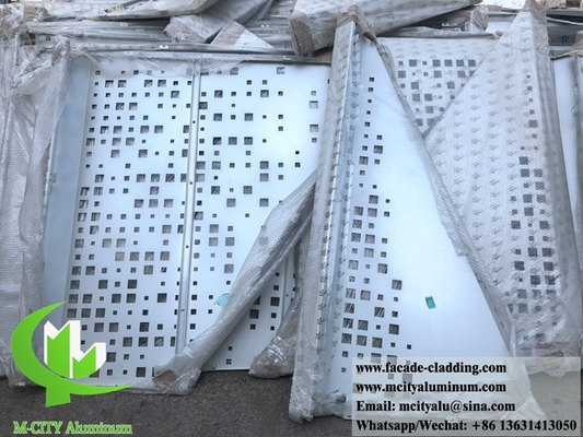 Metalen gevels ontwerp perforatie massief aluminium panelen fabriek in Foshan, China