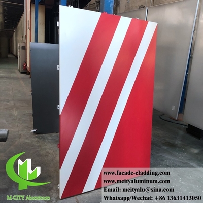 CNC Architectonisch geperforeerd plaat buiten aluminium plaat gevel bekleding 3 mm gevouwen