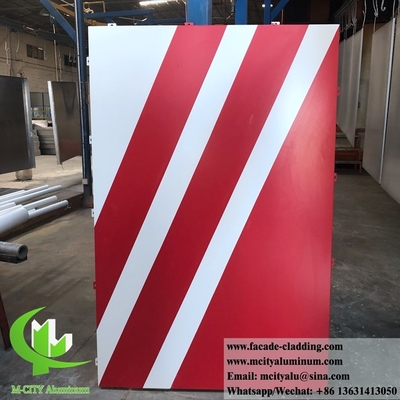 Buitenpaneel van aluminium voor het snijden van wandbekleding met een poederlaag van wit CNC