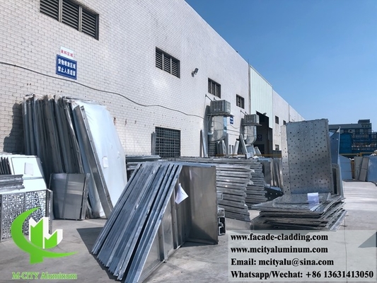 China 3003 3 mm metaal aluminium paneel poeder gecoat aluminium massief paneel gordijnwand voor gevel bekleding