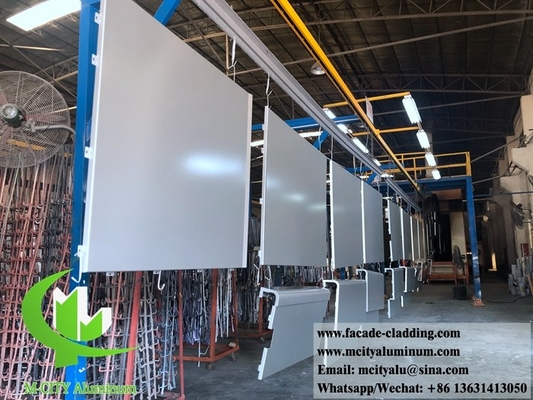 China 3003 3 mm metaal aluminium paneel poeder gecoat aluminium massief paneel gordijnwand voor gevel bekleding