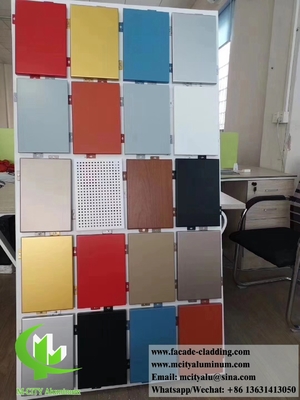 Buitenkant Architectonische aluminium gevel laser gesneden voor wandbekleding massief aluminium paneel