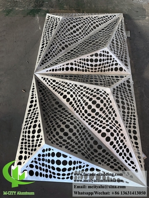 China 3003 3 mm metaal aluminium paneel poeder gecoat aluminium massief paneel gordijnwand voor gevel bekleding