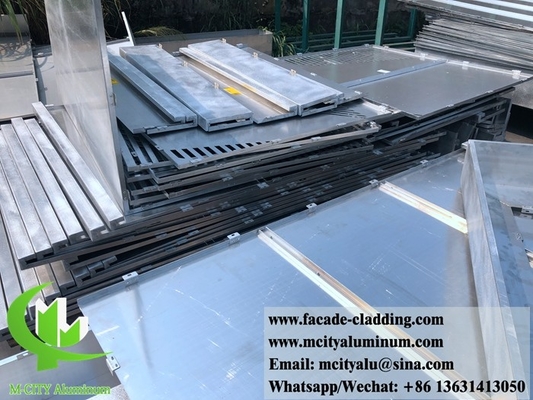 Buitenkant Architectonische aluminium gevel laser gesneden voor wandbekleding massief aluminium paneel
