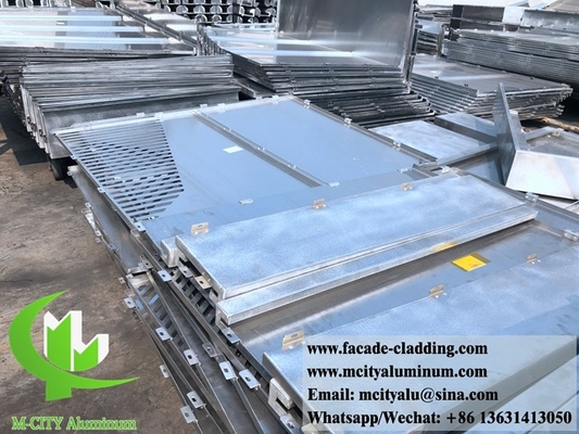 Solid aluminium sheet perforation decorative panel metalen gevels