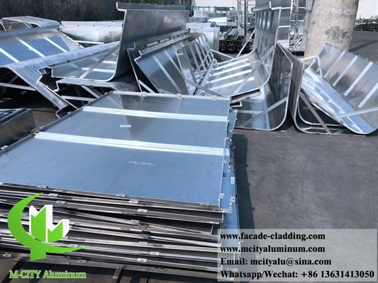 Buitenkant Architectonische aluminium gevel laser gesneden voor wandbekleding massief aluminium paneel