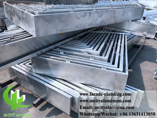 Buitenkant Architectonische aluminium gevel laser gesneden voor wandbekleding massief aluminium paneel