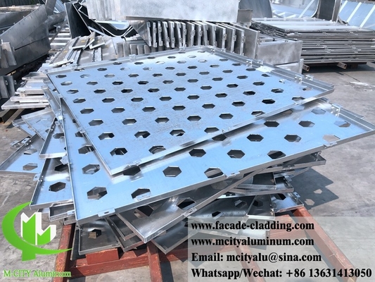CNC-geperforeerd plaatpaneel Buitenaardse aluminiumplaat gevelbekleding voor gevelbekleding