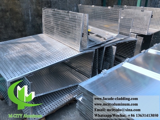 CNC-geperforeerd plaatpaneel Buitenaardse aluminiumplaat gevelbekleding voor gevelbekleding