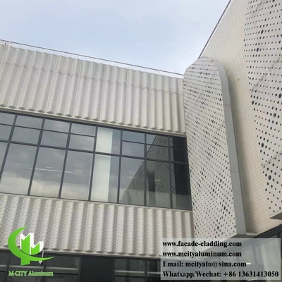 Metalen gevel bekleed met massief wandbekleding aluminium rustbestendige coating poeder bekleed