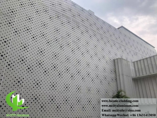 Metalen voorgevel, aluminiumplaat, geperforeerde gordijnwand voor gevelbekleding