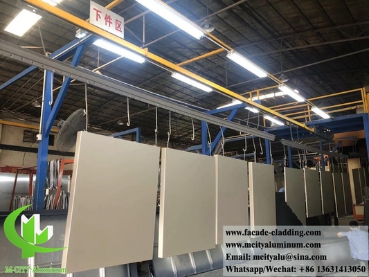 Metalen gevel bekleed met massief wandbekleding aluminium rustbestendige coating poeder bekleed
