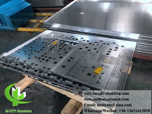 China 3003 3 mm metaal aluminium paneel poeder gecoat aluminium massief paneel gordijnwand voor gevel bekleding