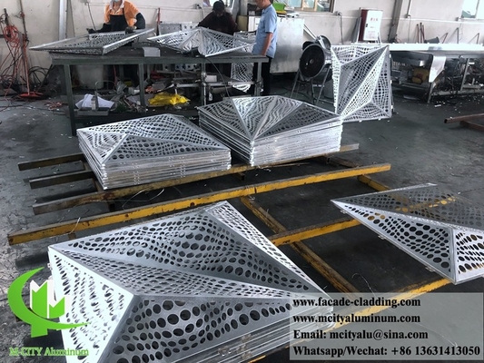 Dekoratieve platen van massief aluminium voor wandbekleding
