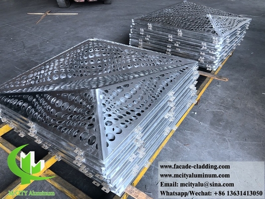 Gewalste metalen panelen van aluminium geperforeerd plaat voor wandbekleding van gevels