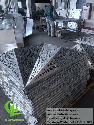 Architectonisch metalen massief aluminium paneel voor gevelsysteem