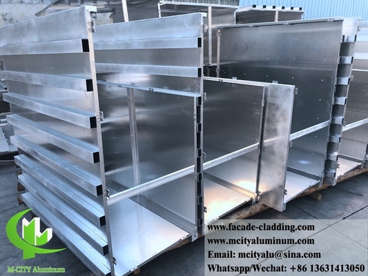 Metalen gevel aluminium plaat op maat niet-standaard gordijnwand voor gevel bekleding