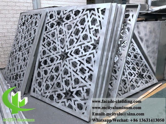 3D gevouwen aluminium panelen voor gebouw gevel aangepast metaalplaat