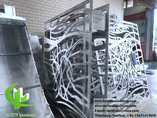 10 mm met laser gesneden Gevelbekleding met aluminiumplaat voor de buitenbekleding van gevel