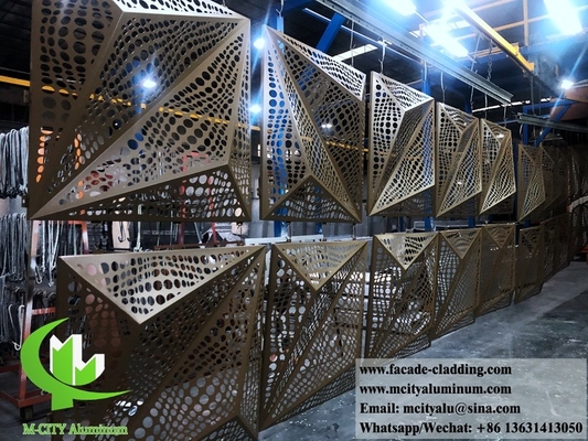 3D-vorm aluminium panelen voor hotel gevel op maat metaalplaat China fabrikant