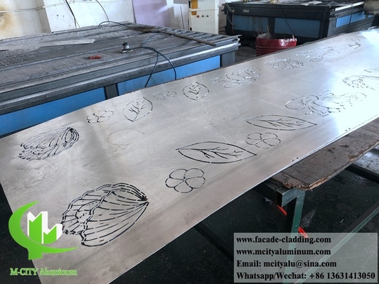 Gewalste metalen panelen van aluminium geperforeerd plaat voor wandbekleding van gevels