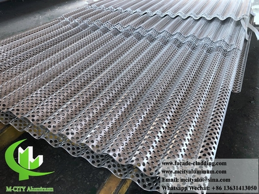 Gewalste metalen panelen van aluminium geperforeerd plaat voor wandbekleding van gevels