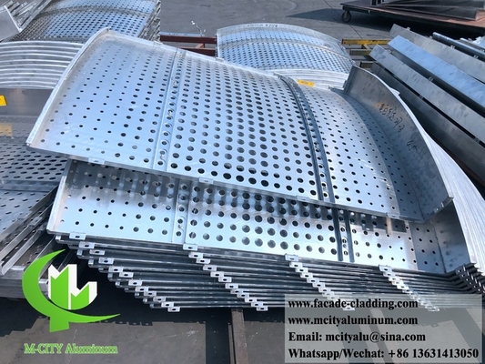 Perforerende metalen bekleding Aluminium gevels voor buitenwandbekleding