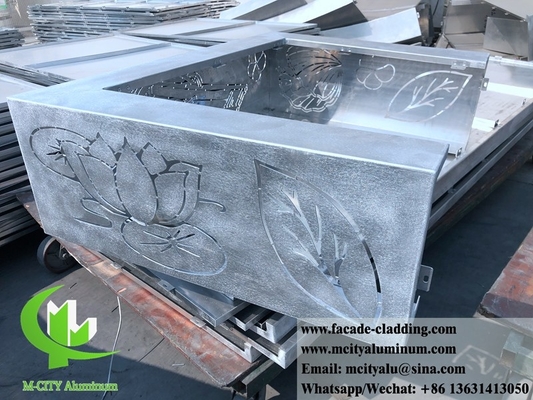 Dekoratieve platen van massief aluminium voor wandbekleding