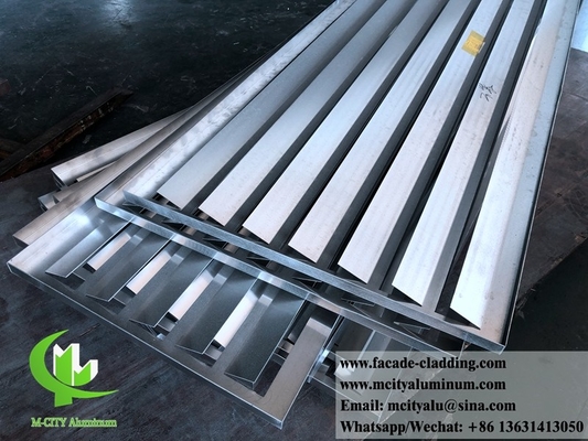 Aluminium scherm warmtepomp dekking voor buiten decoratie om AC te beschermen