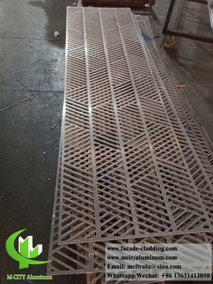 3D gevouwen aluminium panelen voor gebouw gevel aangepast plaat aluminium gevel