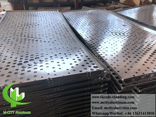 China 3 mm metalen geperforeerd aluminium paneel poeder gecoat aluminium massief paneel voor gevel