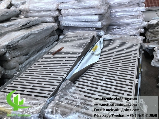 China 3 mm metalen geperforeerd aluminium paneel poeder gecoat aluminium massief paneel voor gevel