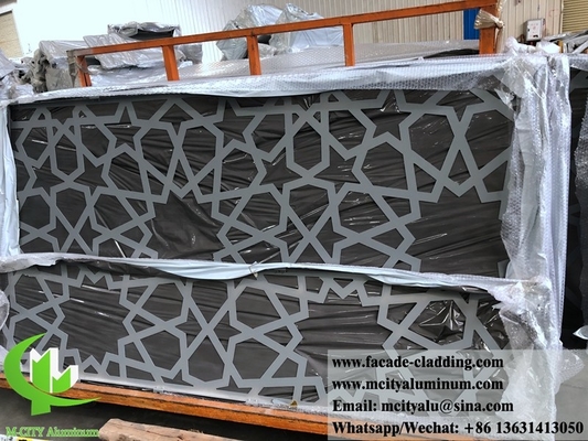 China 3 mm metalen geperforeerd aluminium paneel poeder gecoat aluminium massief paneel voor gevel