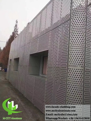 Aluminiumplaat fluorocarbonafgeperforeerde gordijnwand voor gevelbekleding leverancier in China
