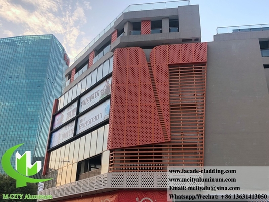 China Geperforeerde metalen bekledingspanelen metalen gevels 3 mm aluminiumplaat