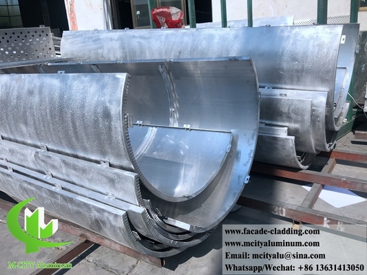 Metalen bekledingssystemen, aluminium gevelpanelen, 3 mm poedercoating