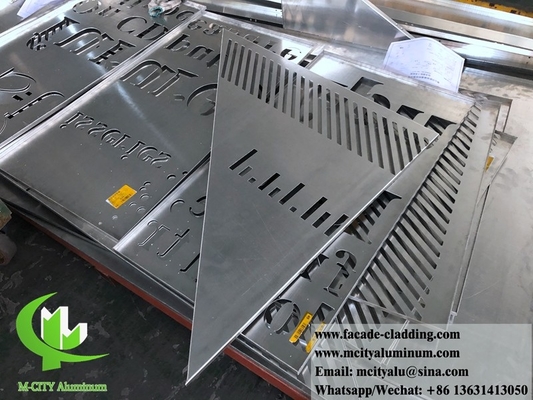 China leverancier 3003 3mm metaal aluminium paneel poeder gecoat aluminium massief paneel gordijnwand voor gevel bekleding