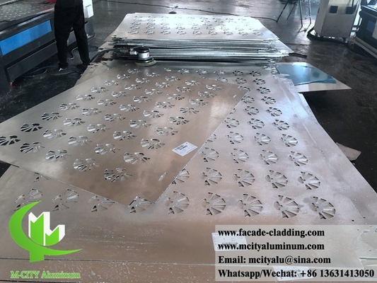 3D gevouwen aluminium panelen voor gebouw gevel aangepast metaalplaat