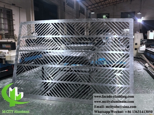 CNC geperforeerd aluminium scherm Metalen plaat aluminium paneel gevel bekleding 4 mm