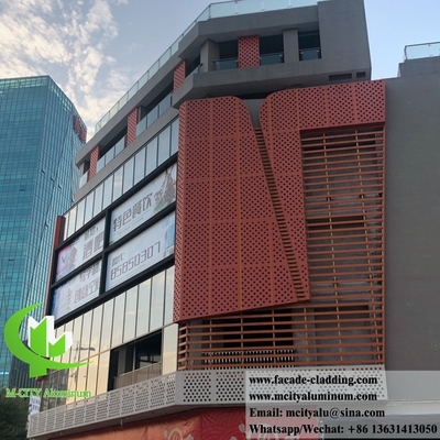 Buitenwandbekleding Metalen gevelplaten van aluminiumpaneel, geperforeerd plaat leverancier in China