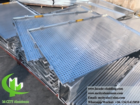 CNC geperforeerd aluminium scherm Metalen plaat aluminium paneel gevel bekleding 4 mm