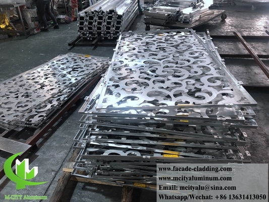 Metalen platen van aluminium voor gevelbekleding van gebouwen