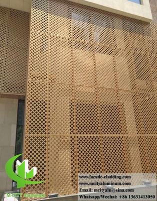 Metalen aluminium gevel aluminium panelen voor gebouw gevel aangepast metaalplaat 3 mm