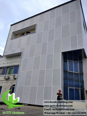 Gepoeferde bekleding van aluminium gevelpaneel metalen plaat PVDF 3 mm