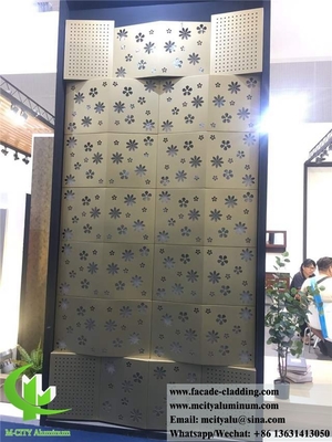 Laser gesneden metalen privacy schermen decoratieve panelen Aluminiumplaat Dikte 3 mm